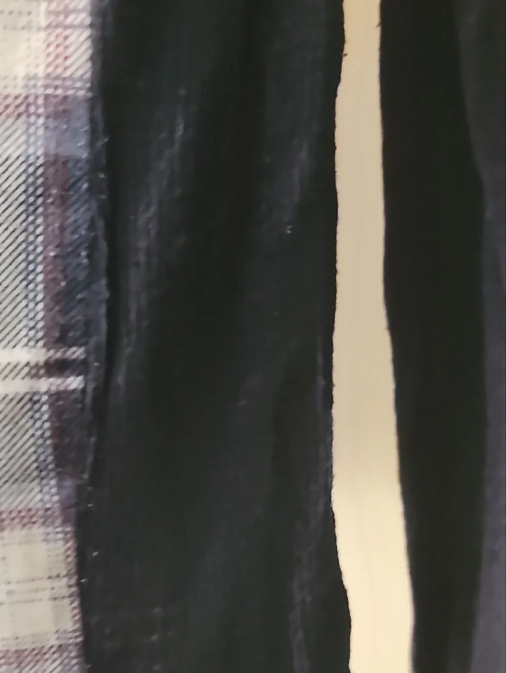 Polly & Esther Navy, White and Light Blue Plaid Button-Up Shirt - Picture 7 of 7